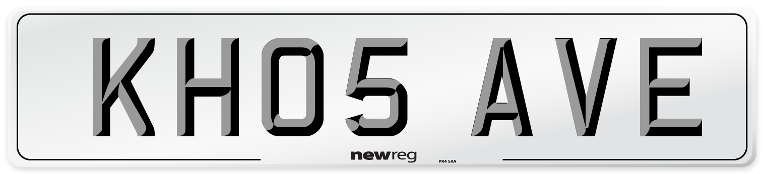 KH05 AVE Number Plate from New Reg